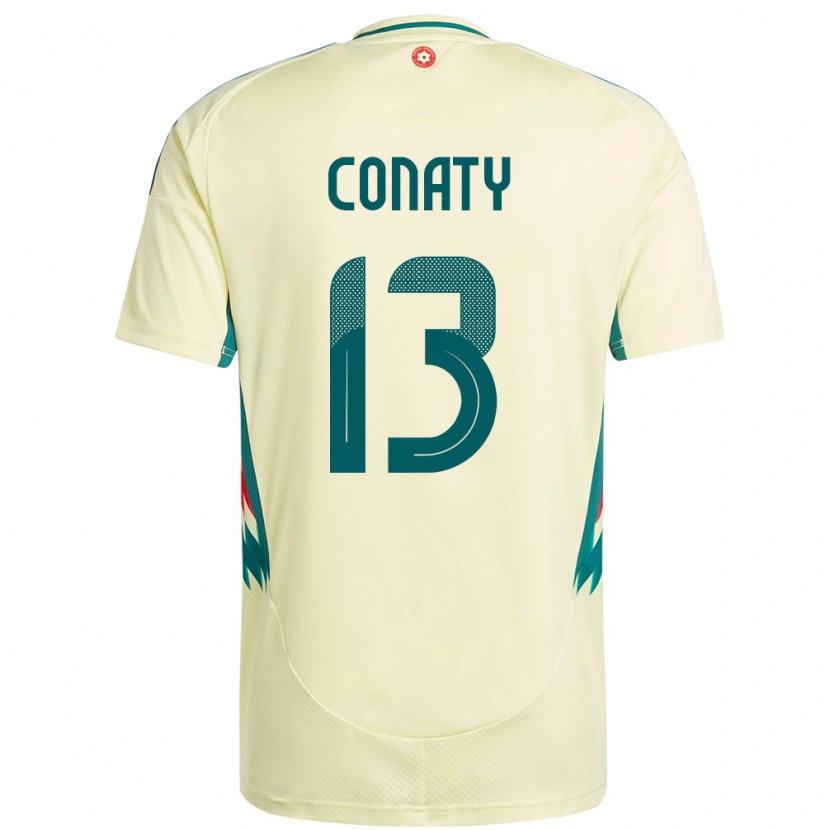 Danxen Kvinder Wales Keano Conaty #13 Beige Gul Udebane Spillertrøjer 24-26 Trøje T-Shirt