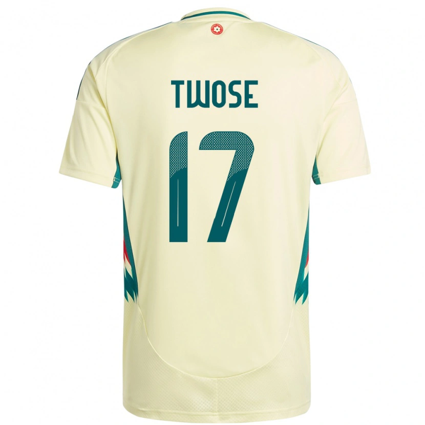 Danxen Kvinder Wales Cody Twose #17 Beige Gul Udebane Spillertrøjer 24-26 Trøje T-Shirt