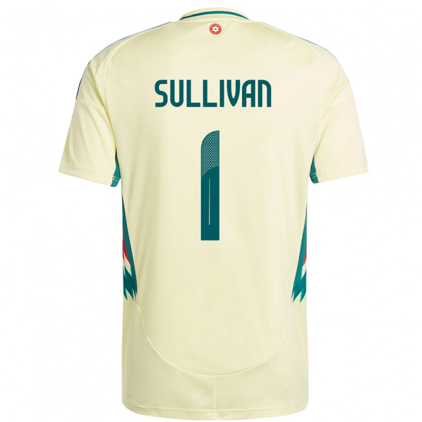 Danxen Kvinder Wales Laura O Sullivan #1 Beige Gul Udebane Spillertrøjer 24-26 Trøje T-Shirt