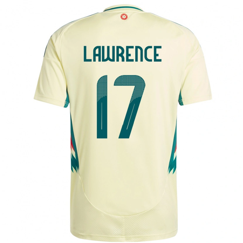 Danxen Kvinder Wales Nadia Lawrence #17 Beige Gul Udebane Spillertrøjer 24-26 Trøje T-Shirt