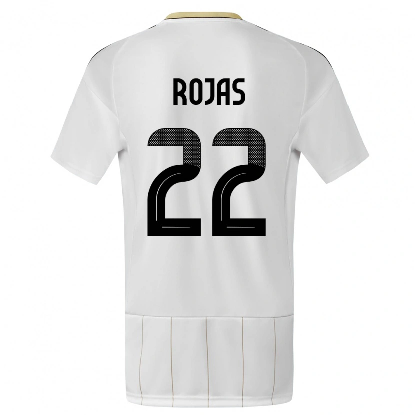 Danxen Kvinder Costa Rica Andy Rojas #22 Hvid Udebane Spillertrøjer 24-26 Trøje T-Shirt