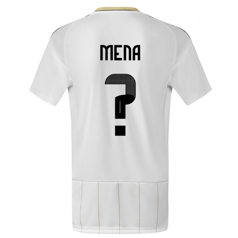 Danxen Kvinder Costa Rica Marko Mena #0 Hvid Udebane Spillertrøjer 24-26 Trøje T-Shirt