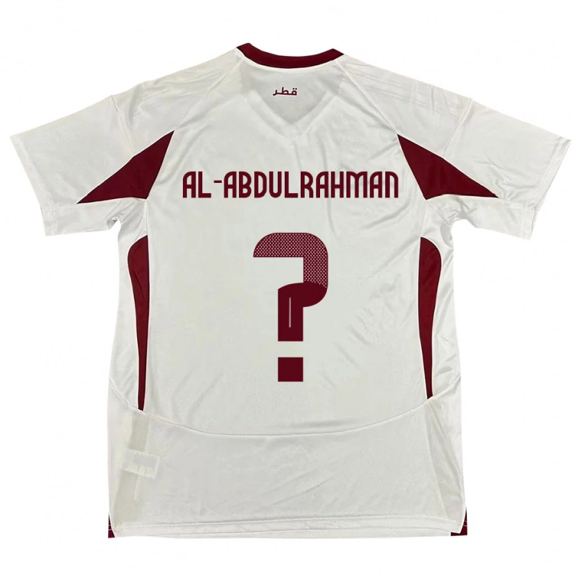 Danxen Kvinder Qatar Sultan Majed Al-Abdulrahman #0 Hvid Udebane Spillertrøjer 24-26 Trøje T-Shirt