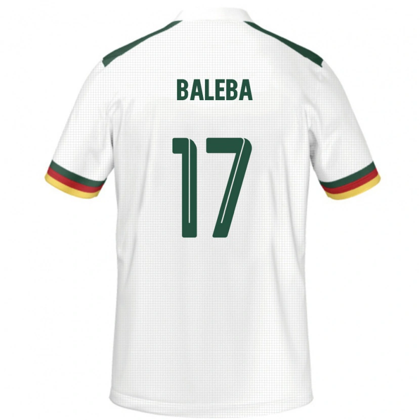 Danxen Kvinder Cameroun Carlos Baleba #17 Hvid Udebane Spillertrøjer 24-26 Trøje T-Shirt