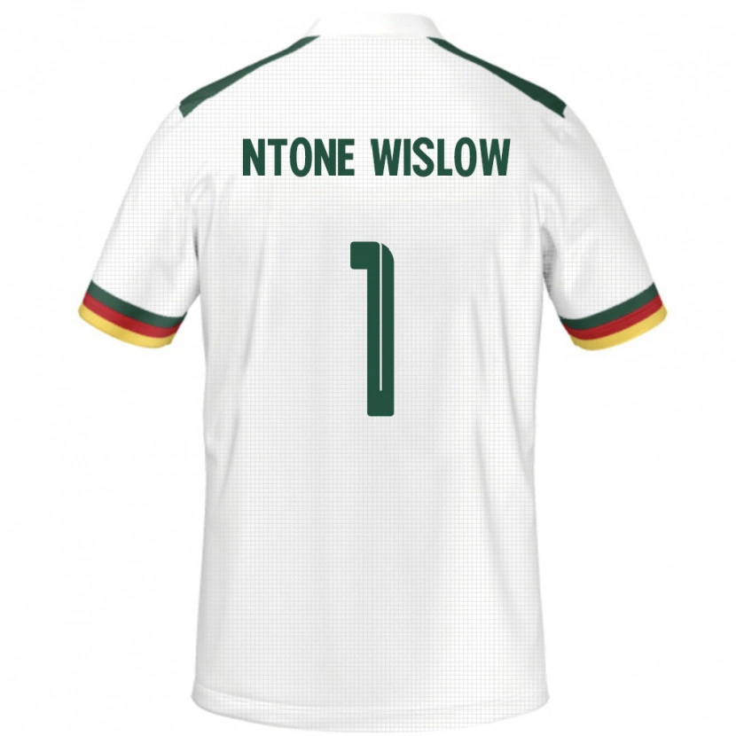 Danxen Kvinder Cameroun Junior Hecube Ntone Wislow #1 Hvid Udebane Spillertrøjer 24-26 Trøje T-Shirt