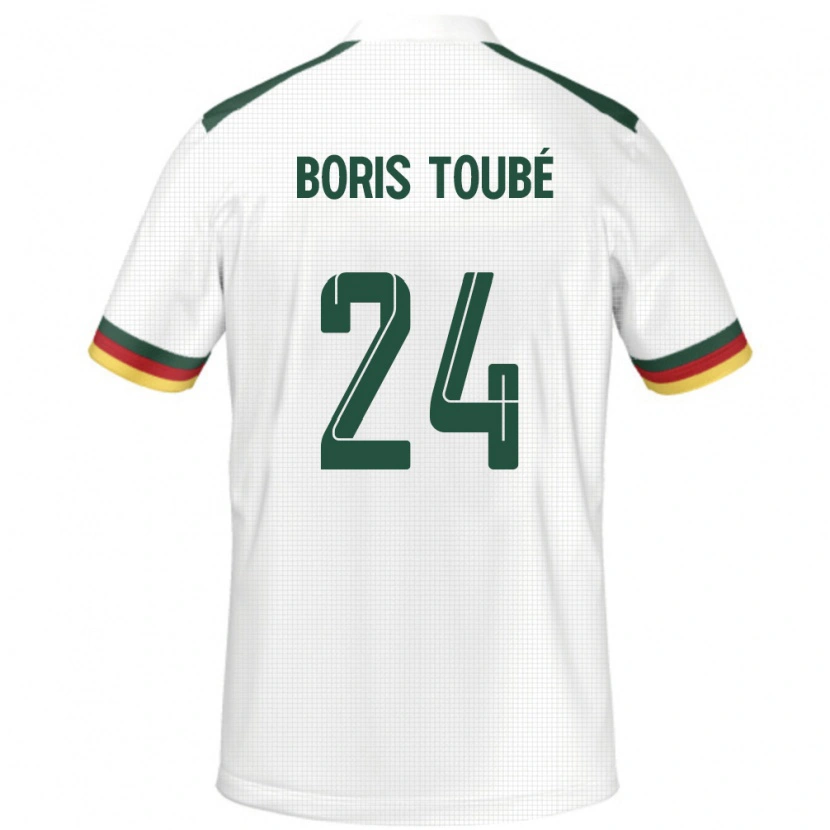 Danxen Kvinder Cameroun Godefroy Christopher Boris Toubé #24 Hvid Udebane Spillertrøjer 24-26 Trøje T-Shirt