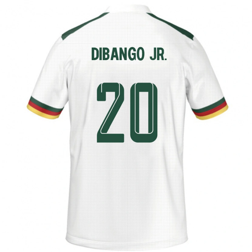Danxen Kvinder Cameroun Yvan Dibango #20 Hvid Udebane Spillertrøjer 24-26 Trøje T-Shirt