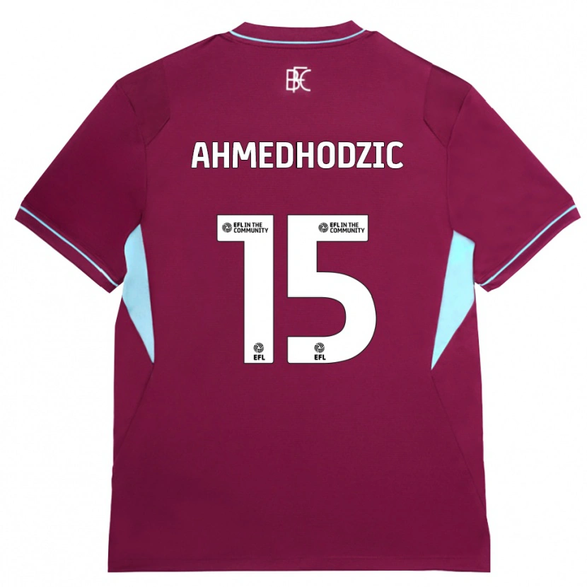 Danxen Kvinder Anel Ahmedhodzic #15 Vinrød Grøn Hjemmebane Spillertrøjer 2026/27 Trøje T-Shirt