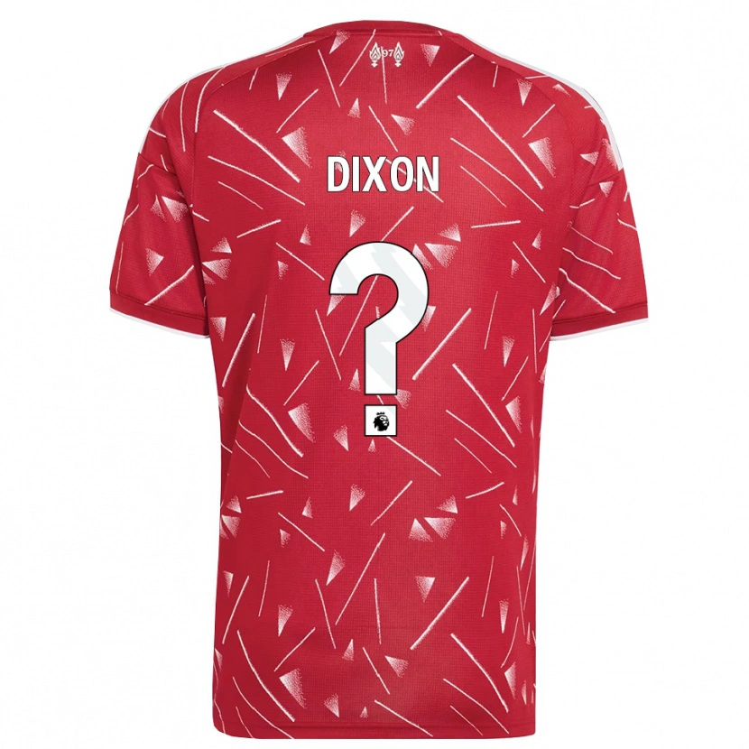 Danxen Kvinder Joseph Dixon #0 Hvid Rød Hjemmebane Spillertrøjer 2026/27 Trøje T-Shirt