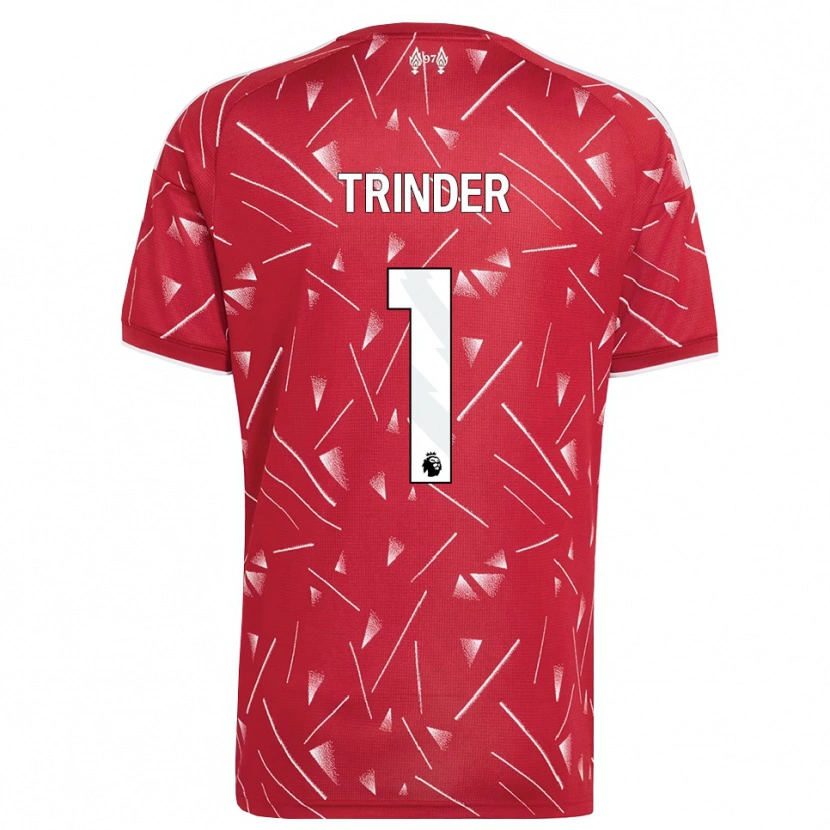 Danxen Kvinder Zach Trinder #1 Hvid Rød Hjemmebane Spillertrøjer 2026/27 Trøje T-Shirt