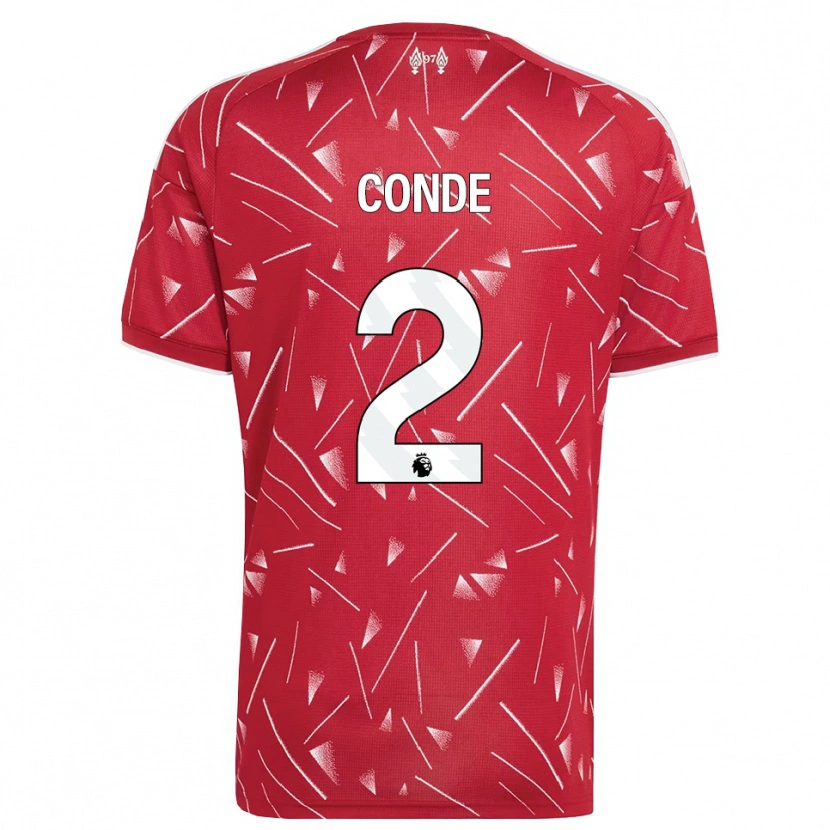 Danxen Kvinder Lenix Conde #2 Hvid Rød Hjemmebane Spillertrøjer 2026/27 Trøje T-Shirt