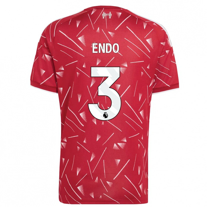 Danxen Kvinder Wataru Endo #3 Hvid Rød Hjemmebane Spillertrøjer 2026/27 Trøje T-Shirt