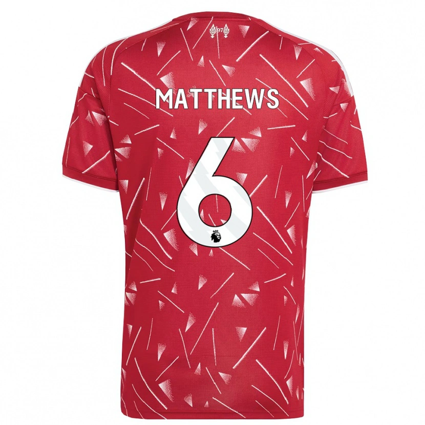 Danxen Kvinder Jasmine Matthews #6 Hvid Rød Hjemmebane Spillertrøjer 2026/27 Trøje T-Shirt