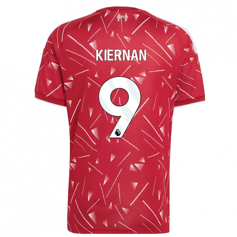 Danxen Kvinder Leanne Kiernan #9 Hvid Rød Hjemmebane Spillertrøjer 2026/27 Trøje T-Shirt