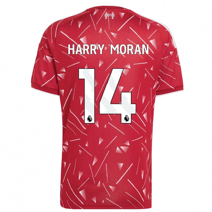 Danxen Kvinder Harry Moran #14 Hvid Rød Hjemmebane Spillertrøjer 2026/27 Trøje T-Shirt