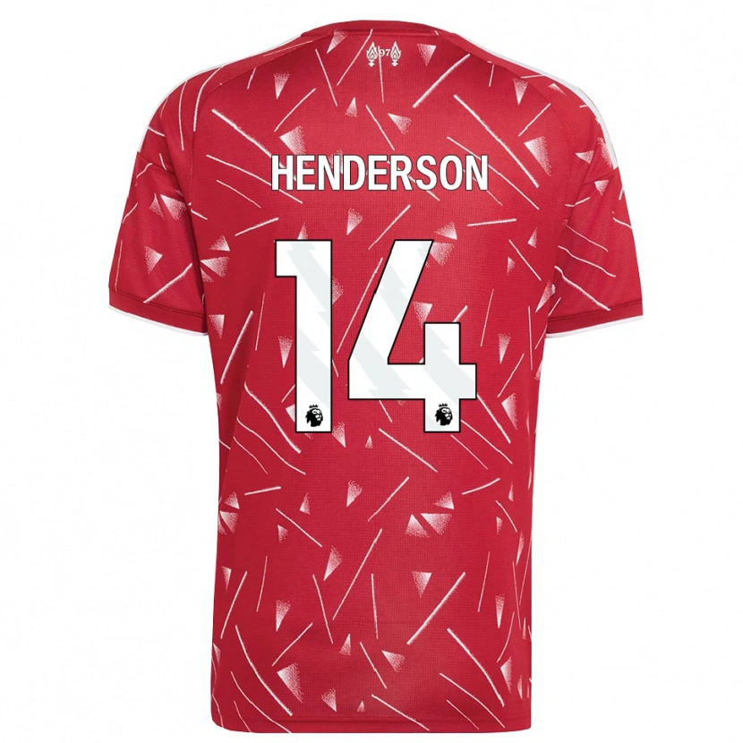 Danxen Kvinder Henderson #14 Hvid Rød Hjemmebane Spillertrøjer 2026/27 Trøje T-Shirt