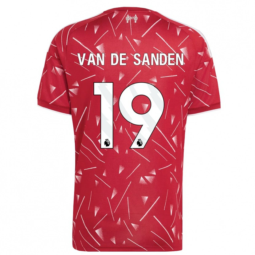 Danxen Kvinder Shanice Van De Sanden #19 Hvid Rød Hjemmebane Spillertrøjer 2026/27 Trøje T-Shirt