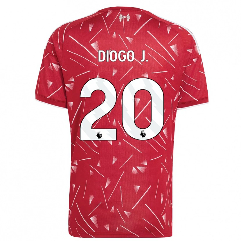 Danxen Kvinder Diogo Jota #20 Hvid Rød Hjemmebane Spillertrøjer 2026/27 Trøje T-Shirt