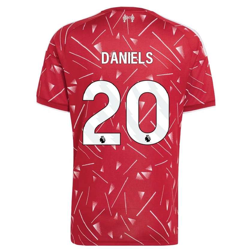 Danxen Kvinder Yana Daniels #20 Hvid Rød Hjemmebane Spillertrøjer 2026/27 Trøje T-Shirt