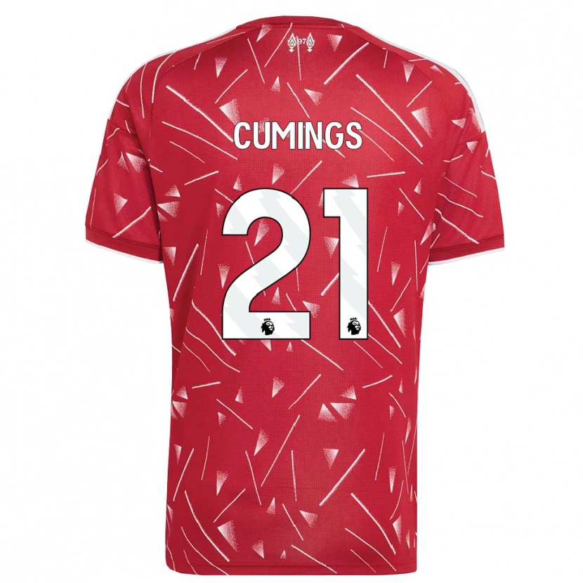 Danxen Kvinder Eartha Cumings #21 Hvid Rød Hjemmebane Spillertrøjer 2026/27 Trøje T-Shirt