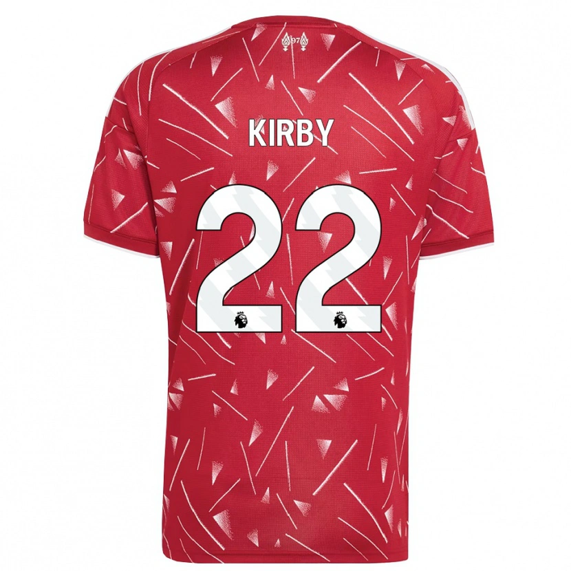 Danxen Kvinder Faye Kirby #22 Hvid Rød Hjemmebane Spillertrøjer 2026/27 Trøje T-Shirt