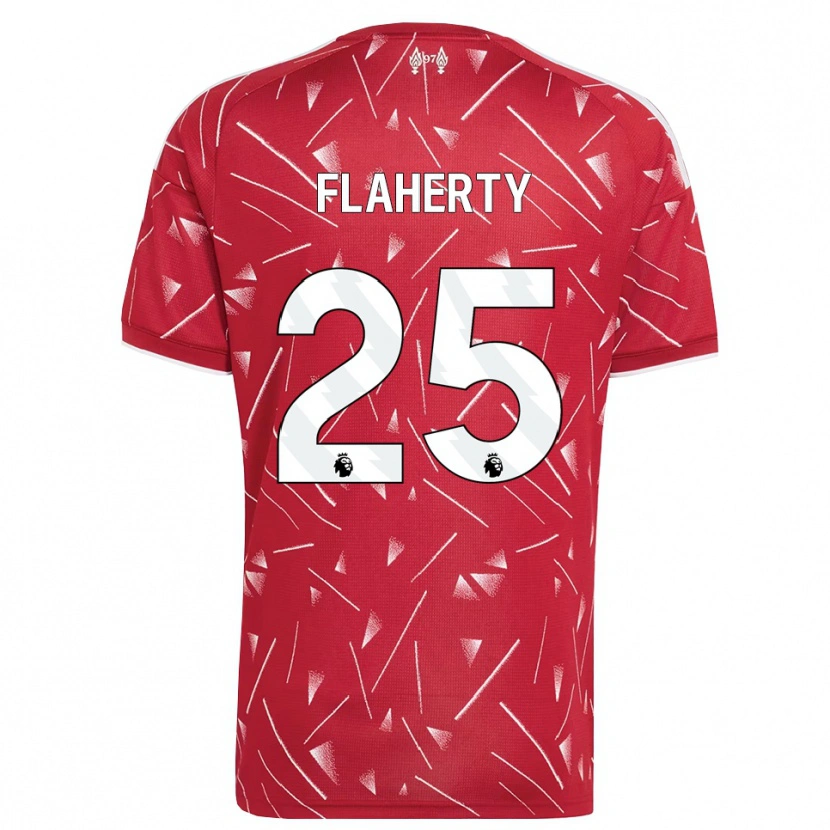 Danxen Kvinder Gilly Flaherty #25 Hvid Rød Hjemmebane Spillertrøjer 2026/27 Trøje T-Shirt