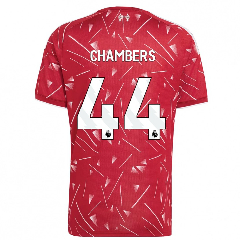 Danxen Kvinder Luke Chambers #44 Hvid Rød Hjemmebane Spillertrøjer 2026/27 Trøje T-Shirt