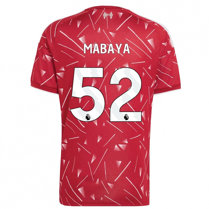 Danxen Kvinder Isaac Mabaya #52 Hvid Rød Hjemmebane Spillertrøjer 2026/27 Trøje T-Shirt