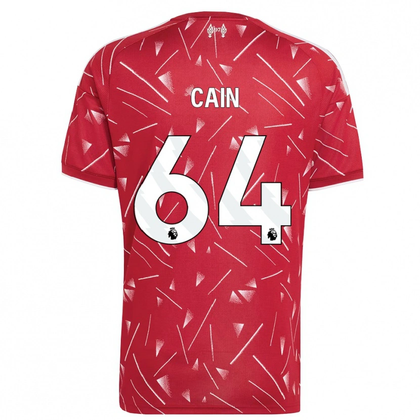 Danxen Kvinder Jake Cain #64 Hvid Rød Hjemmebane Spillertrøjer 2026/27 Trøje T-Shirt