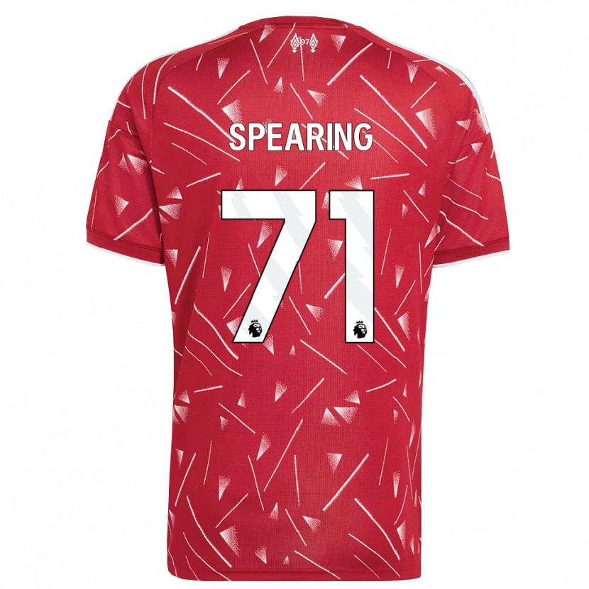 Danxen Kvinder Jay Spearing #71 Hvid Rød Hjemmebane Spillertrøjer 2026/27 Trøje T-Shirt