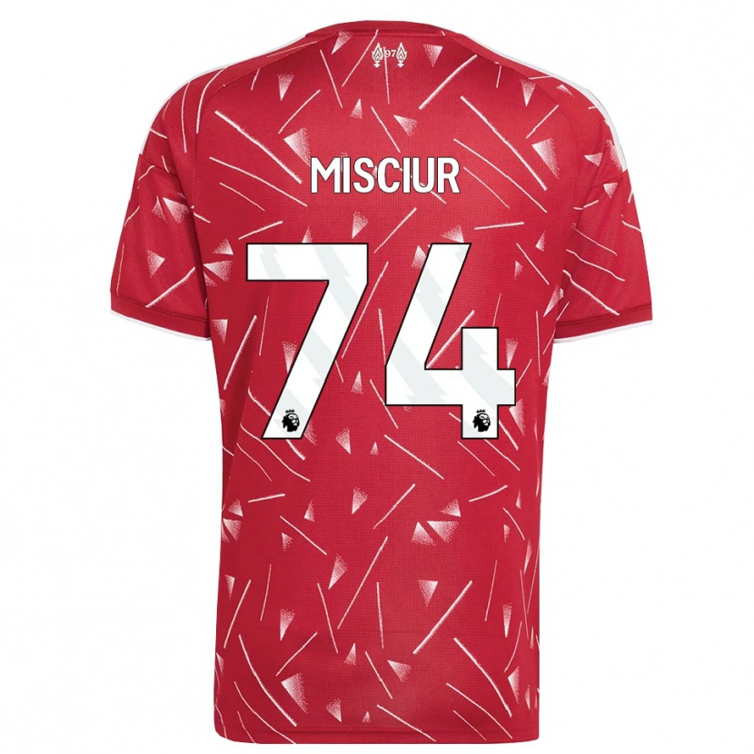 Danxen Kvinder Kornel Misciur #74 Hvid Rød Hjemmebane Spillertrøjer 2026/27 Trøje T-Shirt