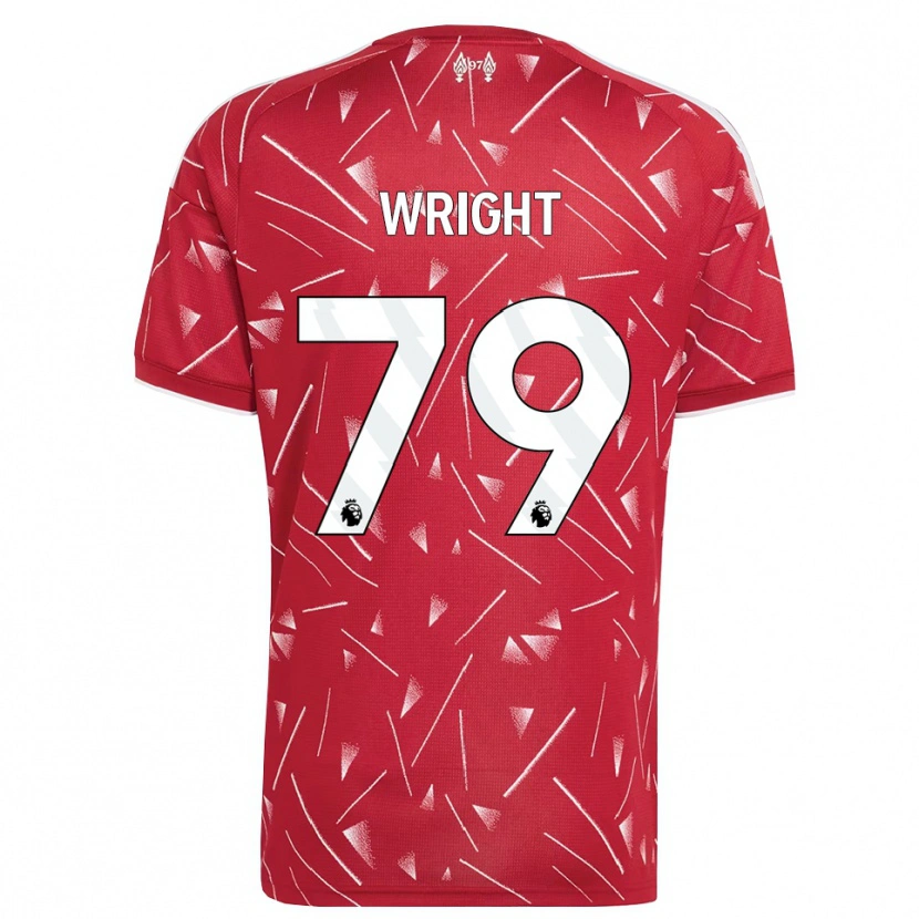 Danxen Kvinder Will Wright #79 Hvid Rød Hjemmebane Spillertrøjer 2026/27 Trøje T-Shirt