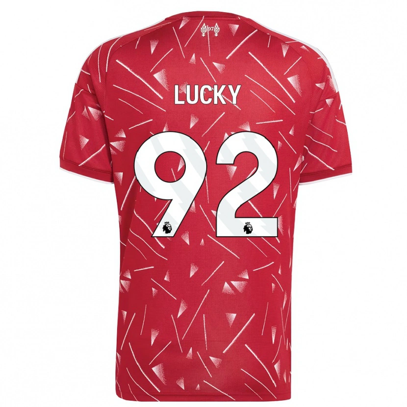 Danxen Kvinder Wellity Lucky #92 Hvid Rød Hjemmebane Spillertrøjer 2026/27 Trøje T-Shirt