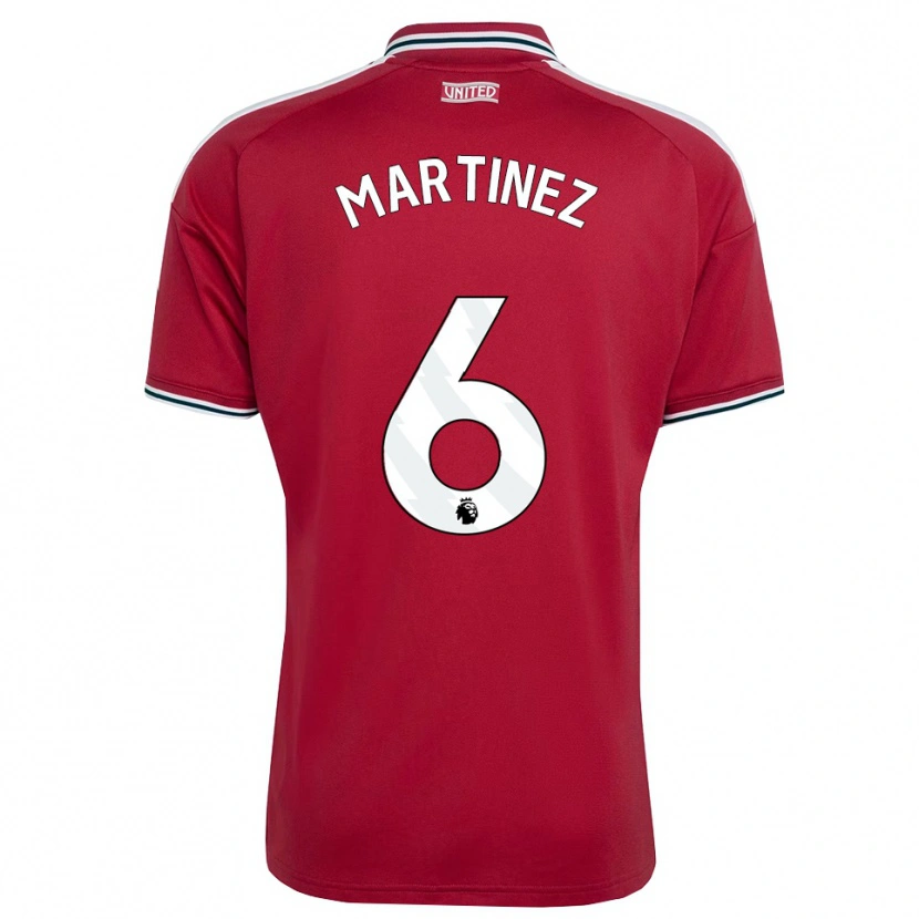 Danxen Kvinder Lisandro Martínez #6 Rød Gul Hvid Hjemmebane Spillertrøjer 2026/27 Trøje T-Shirt