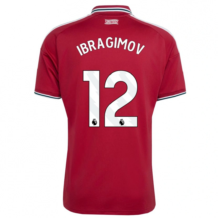Danxen Kvinder Gazi Ibragimov #12 Rød Gul Hvid Hjemmebane Spillertrøjer 2026/27 Trøje T-Shirt