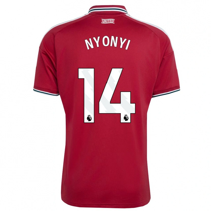 Danxen Kvinder Brian Nyonyi #14 Rød Gul Hvid Hjemmebane Spillertrøjer 2026/27 Trøje T-Shirt