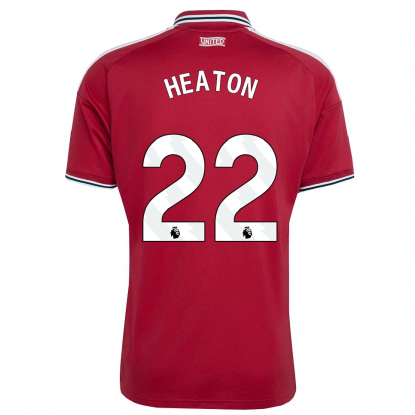 Danxen Kvinder Tom Heaton #22 Rød Gul Hvid Hjemmebane Spillertrøjer 2026/27 Trøje T-Shirt