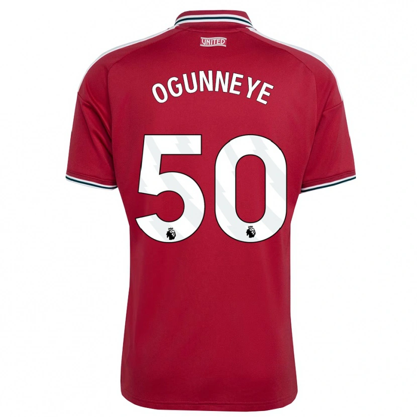 Danxen Kvinder Habeeb Ogunneye #50 Rød Gul Hvid Hjemmebane Spillertrøjer 2026/27 Trøje T-Shirt