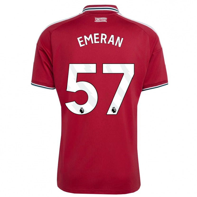 Danxen Kvinder Noam Emeran #57 Rød Gul Hvid Hjemmebane Spillertrøjer 2026/27 Trøje T-Shirt