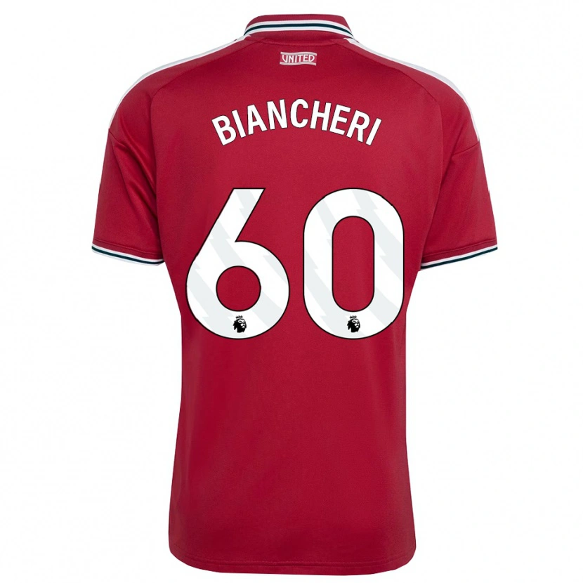 Danxen Kvinder Gabriele Biancheri #60 Rød Gul Hvid Hjemmebane Spillertrøjer 2026/27 Trøje T-Shirt