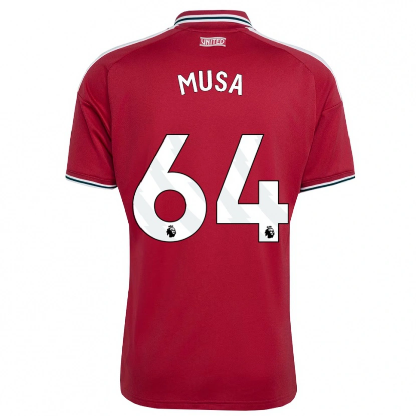 Danxen Kvinder Victor Musa #64 Rød Gul Hvid Hjemmebane Spillertrøjer 2026/27 Trøje T-Shirt
