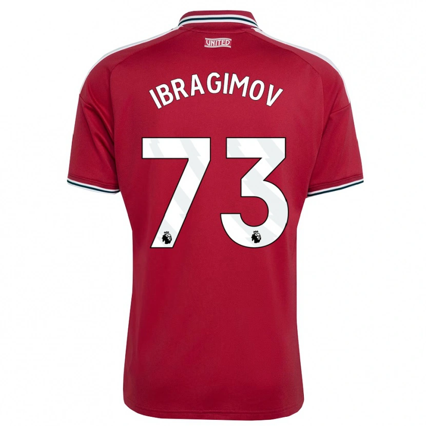 Danxen Kvinder Amir Ibragimov #73 Rød Gul Hvid Hjemmebane Spillertrøjer 2026/27 Trøje T-Shirt