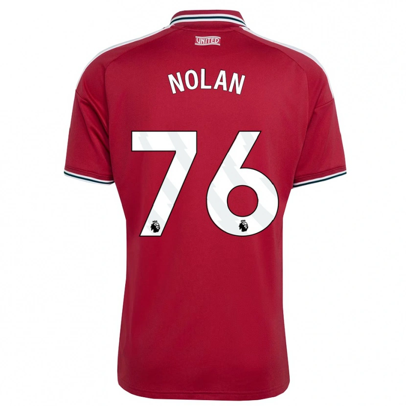 Danxen Kvinder James Nolan #76 Rød Gul Hvid Hjemmebane Spillertrøjer 2026/27 Trøje T-Shirt