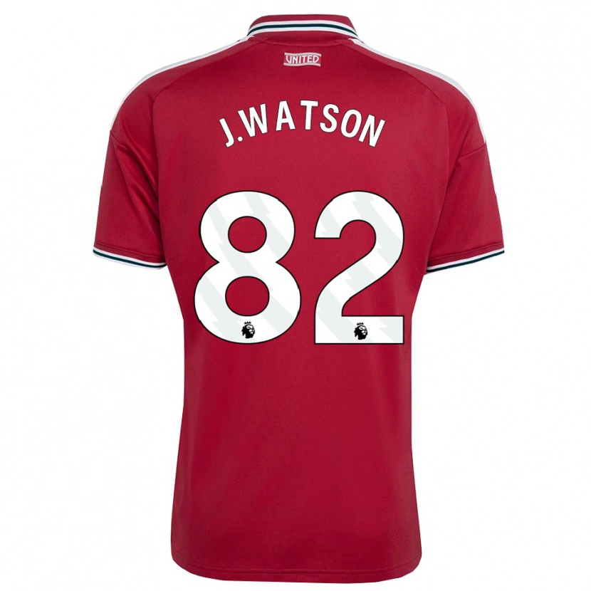 Danxen Kvinder Jacob Watson #82 Rød Gul Hvid Hjemmebane Spillertrøjer 2026/27 Trøje T-Shirt