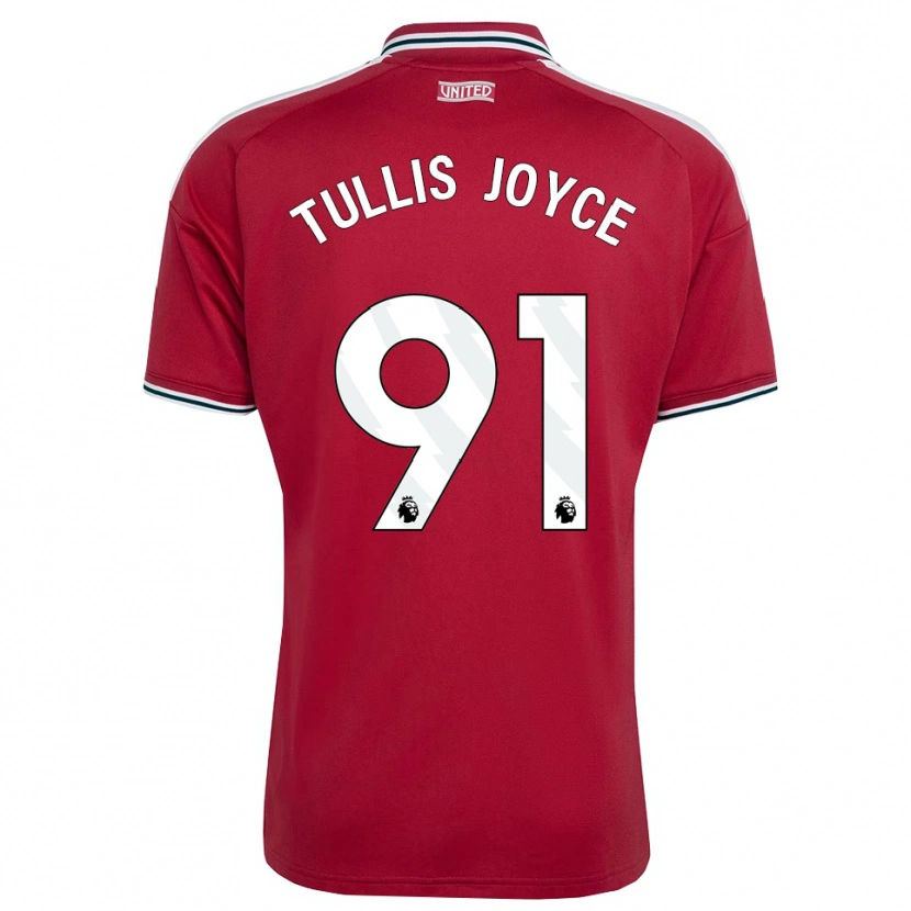 Danxen Kvinder Phallon Tullis-Joyce #91 Rød Gul Hvid Hjemmebane Spillertrøjer 2026/27 Trøje T-Shirt