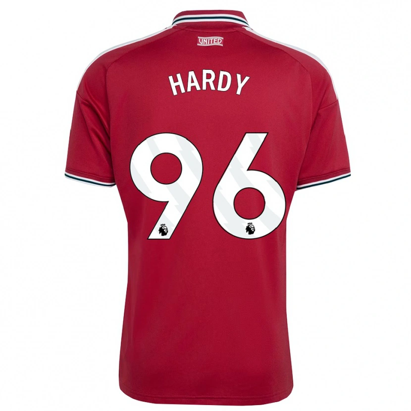 Danxen Kvinder Charlie Hardy #96 Rød Gul Hvid Hjemmebane Spillertrøjer 2026/27 Trøje T-Shirt