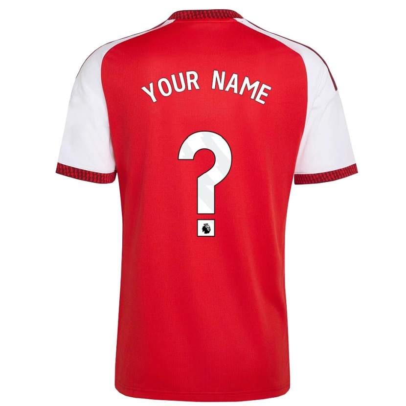Danxen Kvinder Dit Navn #0 Rød Hvid Sort Hjemmebane Spillertrøjer 2026/27 Trøje T-Shirt