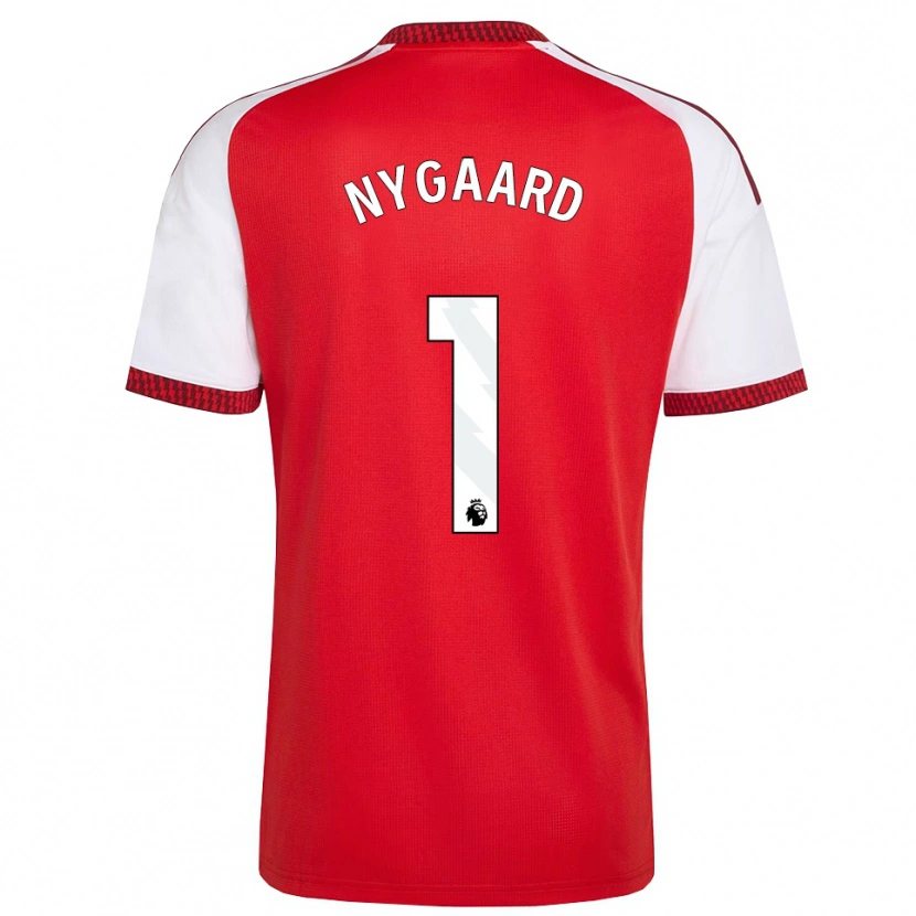 Danxen Kvinder Lucas Nygaard #1 Rød Hvid Sort Hjemmebane Spillertrøjer 2026/27 Trøje T-Shirt