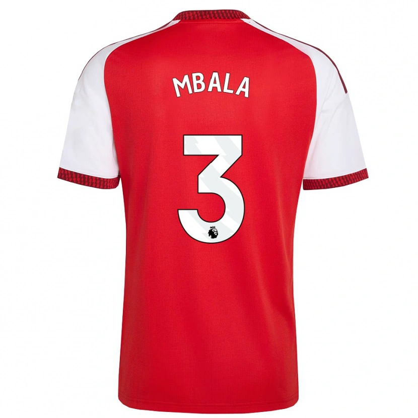 Danxen Kvinder Elyon Mbala #3 Rød Hvid Sort Hjemmebane Spillertrøjer 2026/27 Trøje T-Shirt