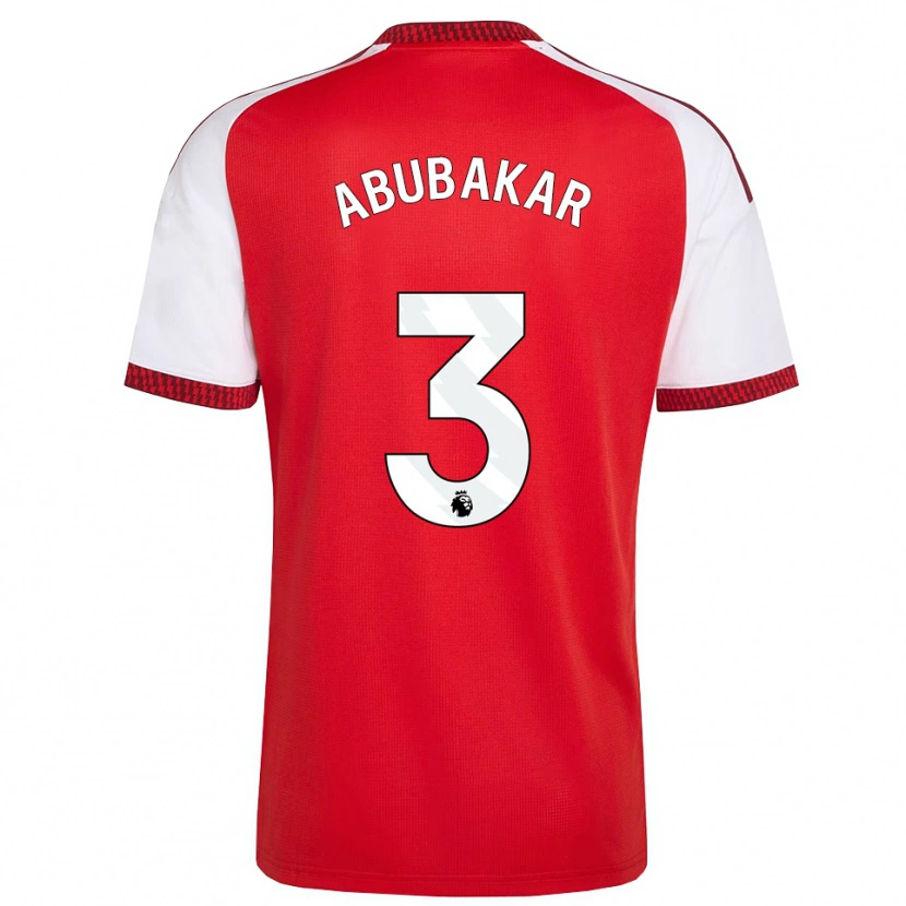 Danxen Kvinder Hakeem Abubakar #3 Rød Hvid Sort Hjemmebane Spillertrøjer 2026/27 Trøje T-Shirt